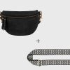 Women HOLZRICHTER | Bum Bag No 2-1 (M) + Web Strap No 4-1 (M) Chevron Black/White