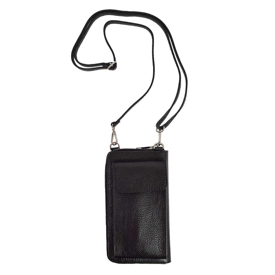 Women HOLZRICHTER | Kate Mobile Phone Bag Nero