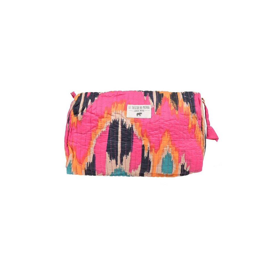 Women HOLZRICHTER | Ikat Small Toiletry Bag Pink